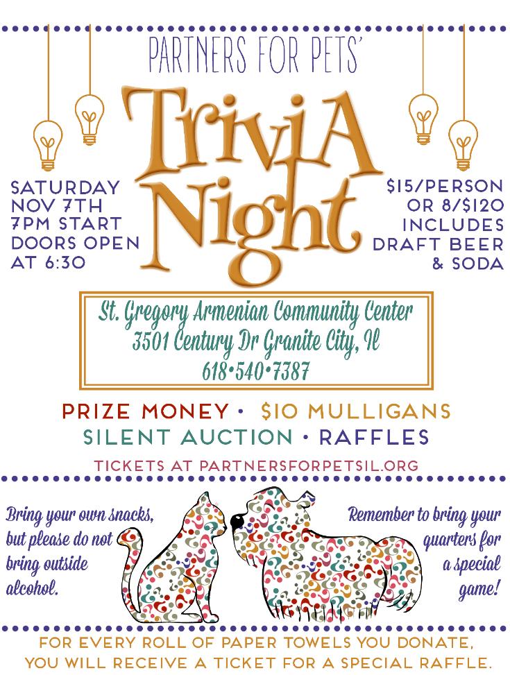 Partners For Pets Trivia 2015